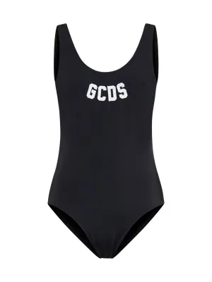 GCDS Logo Embroidered One-Piece Swimsuit