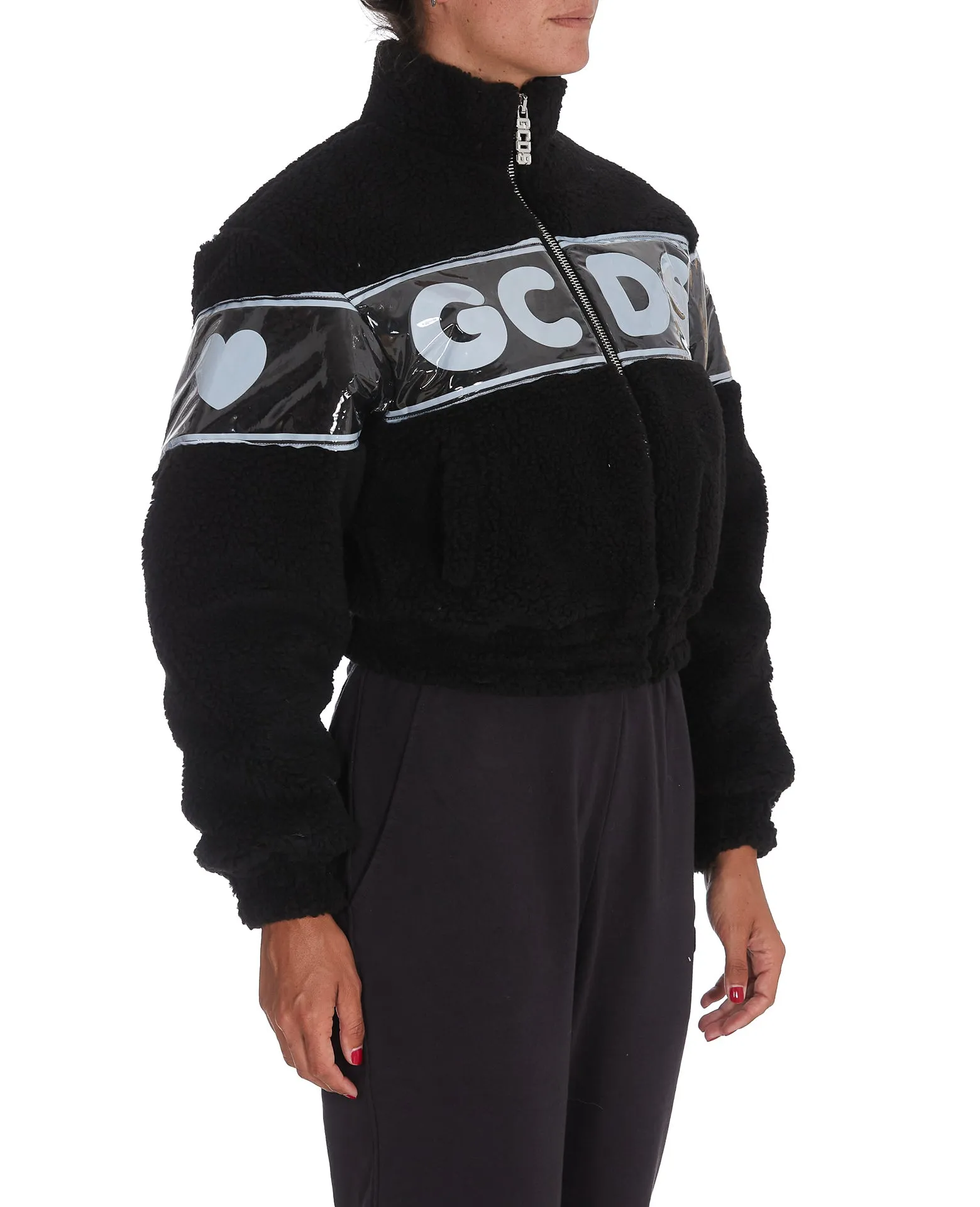 GCDS Zip-Up Cropped Jacket