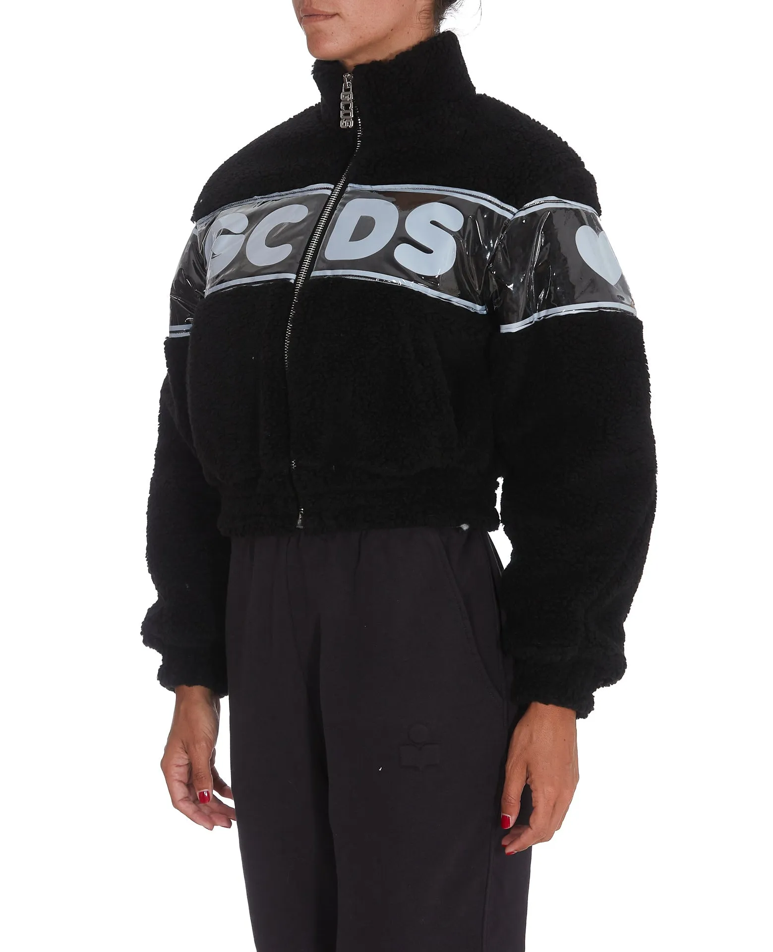 GCDS Zip-Up Cropped Jacket