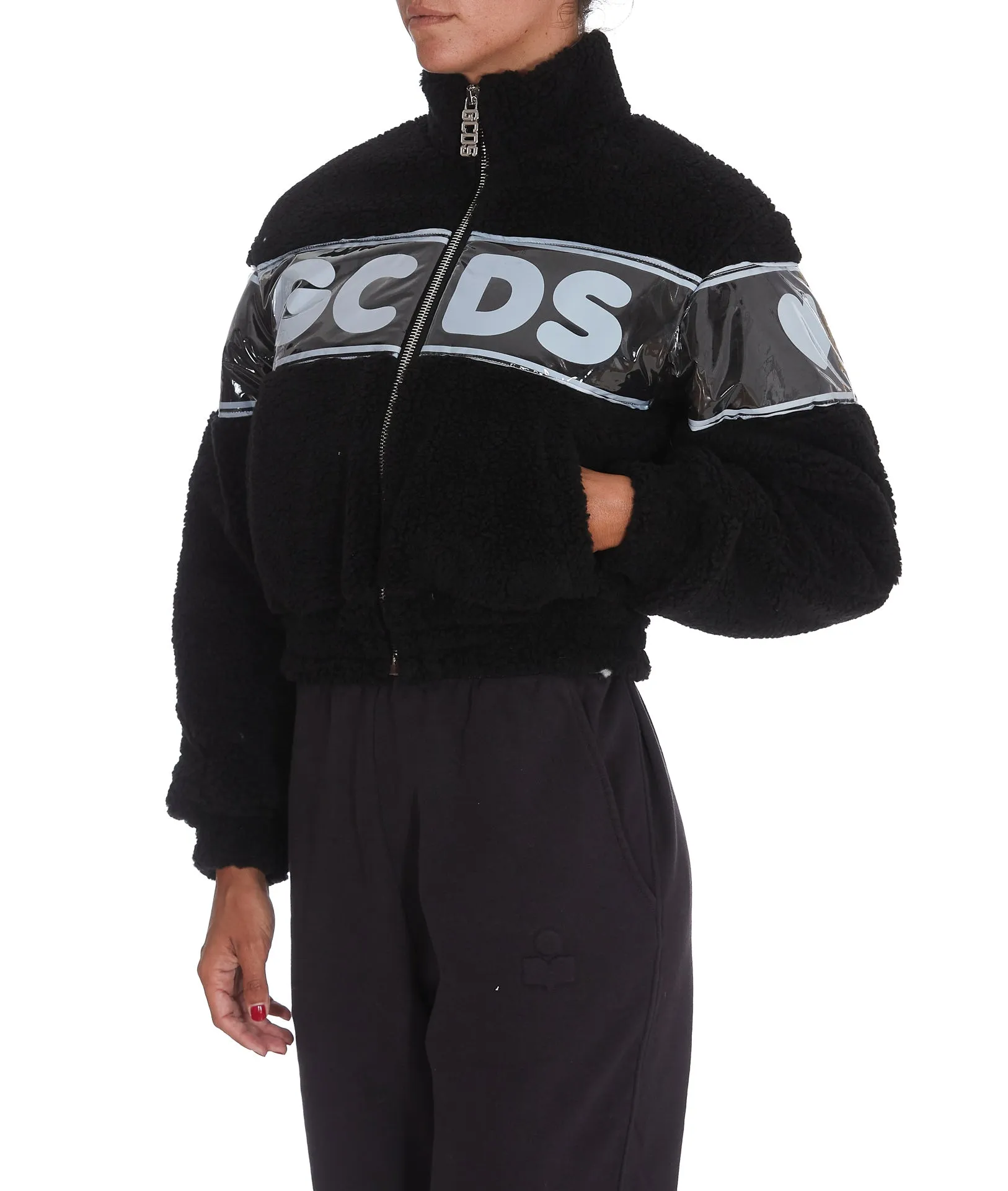 GCDS Zip-Up Cropped Jacket