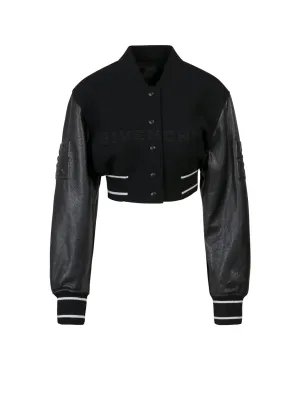 Givenchy 4G Cropped Bomber Jacket
