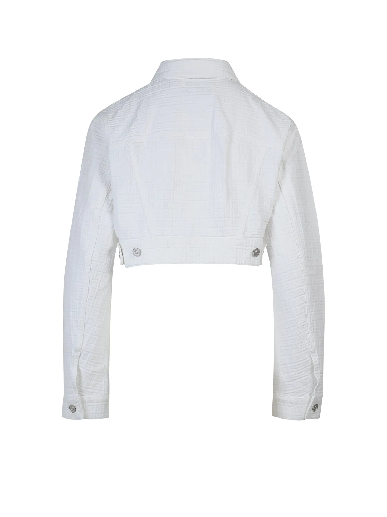 Givenchy 4G Motif Cropped Denim Jacket