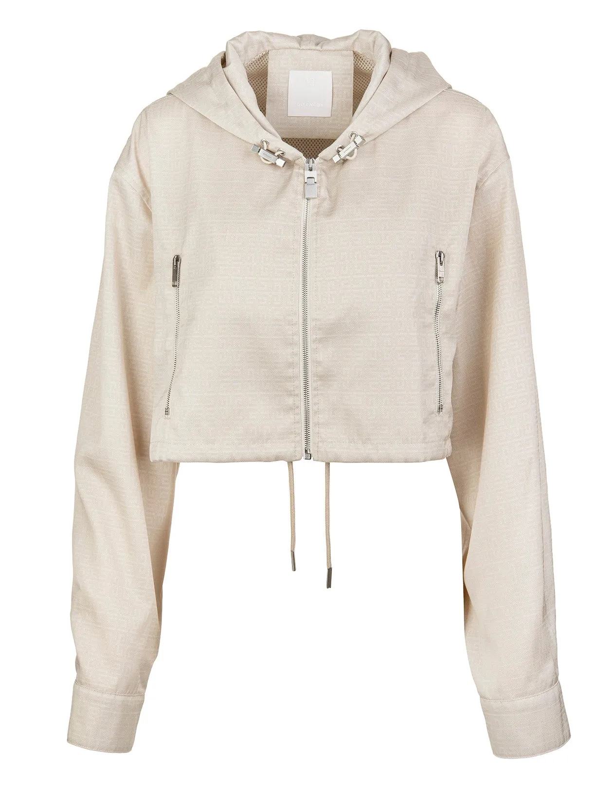Givenchy Monogram-Print Hooded Jacket
