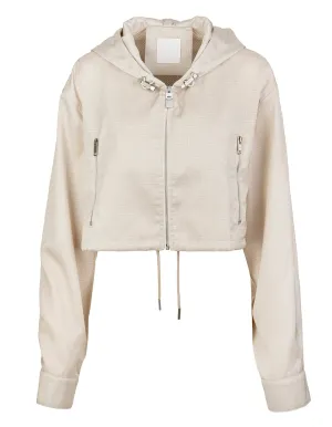 Givenchy Monogram-Print Hooded Jacket
