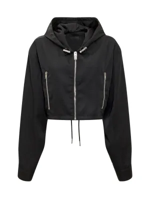 Givenchy Monogram-Print Hooded Jacket