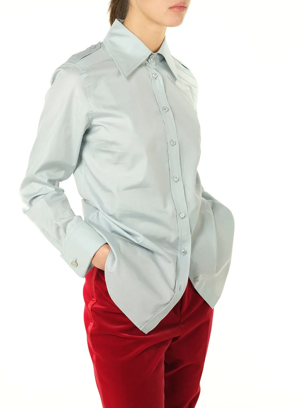 Gucci Pointed Collar Buttoned Shirt