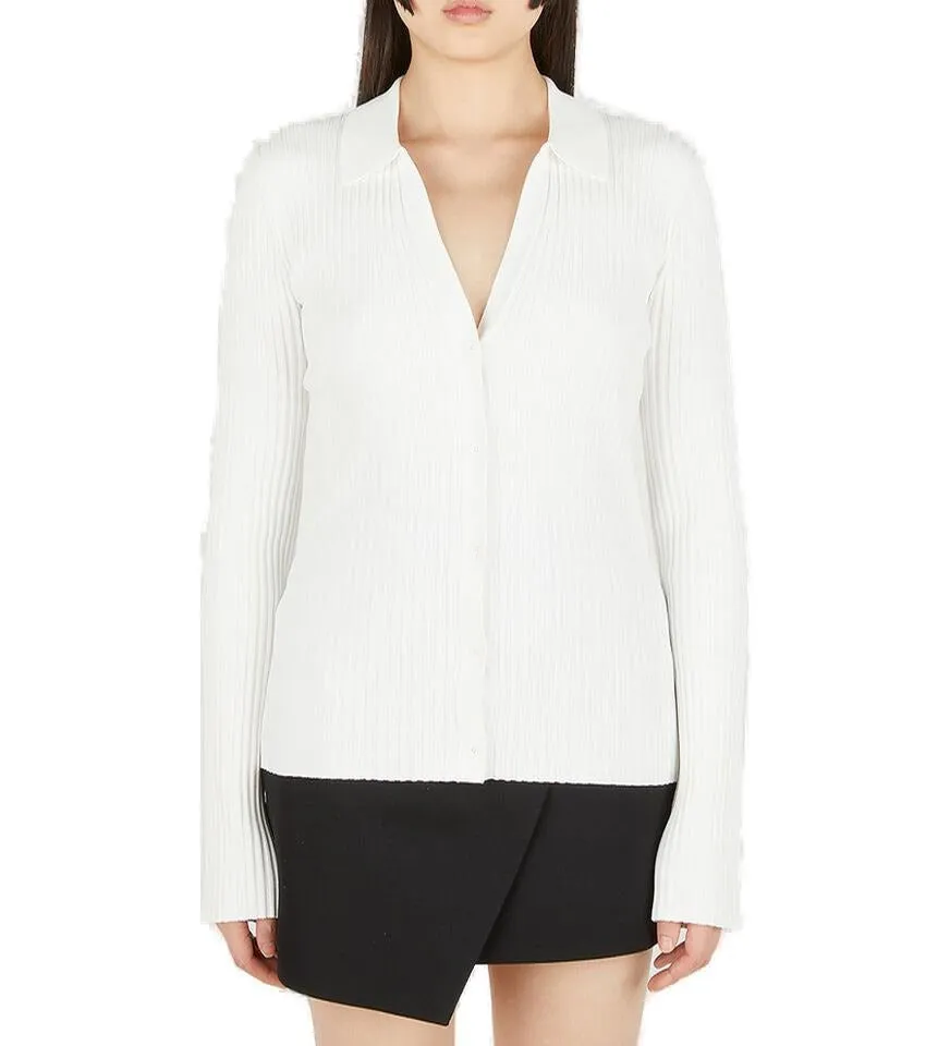 Helmut Lang Ribbed Knitted Shirt