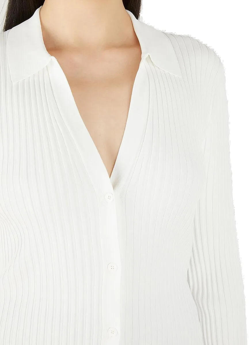 Helmut Lang Ribbed Knitted Shirt