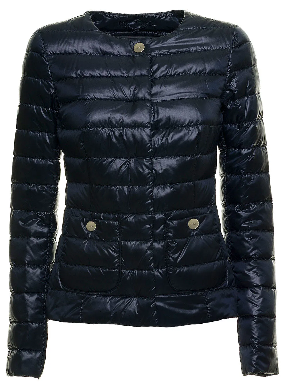 Herno Buttoned Crewneck Padded Jacket