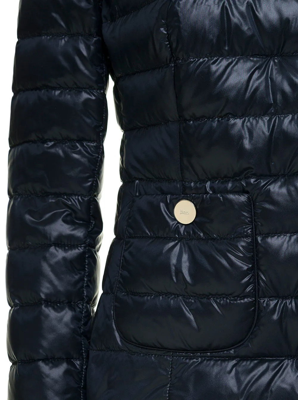 Herno Buttoned Crewneck Padded Jacket