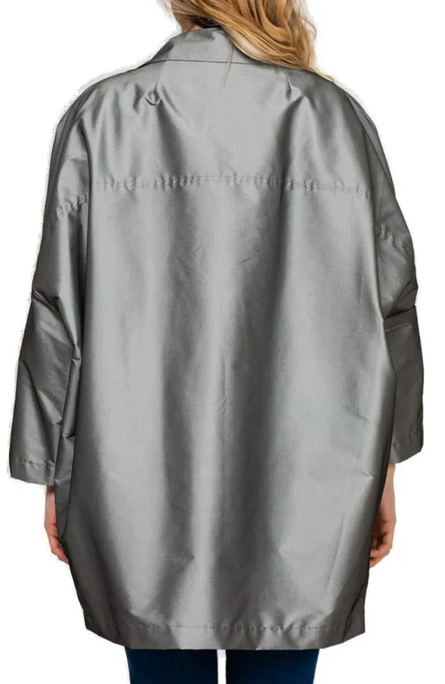 Herno Concealed Fastened Satin Jacket