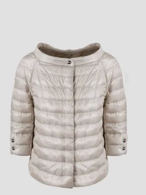 Herno Cropped Sleeve Down Jacket