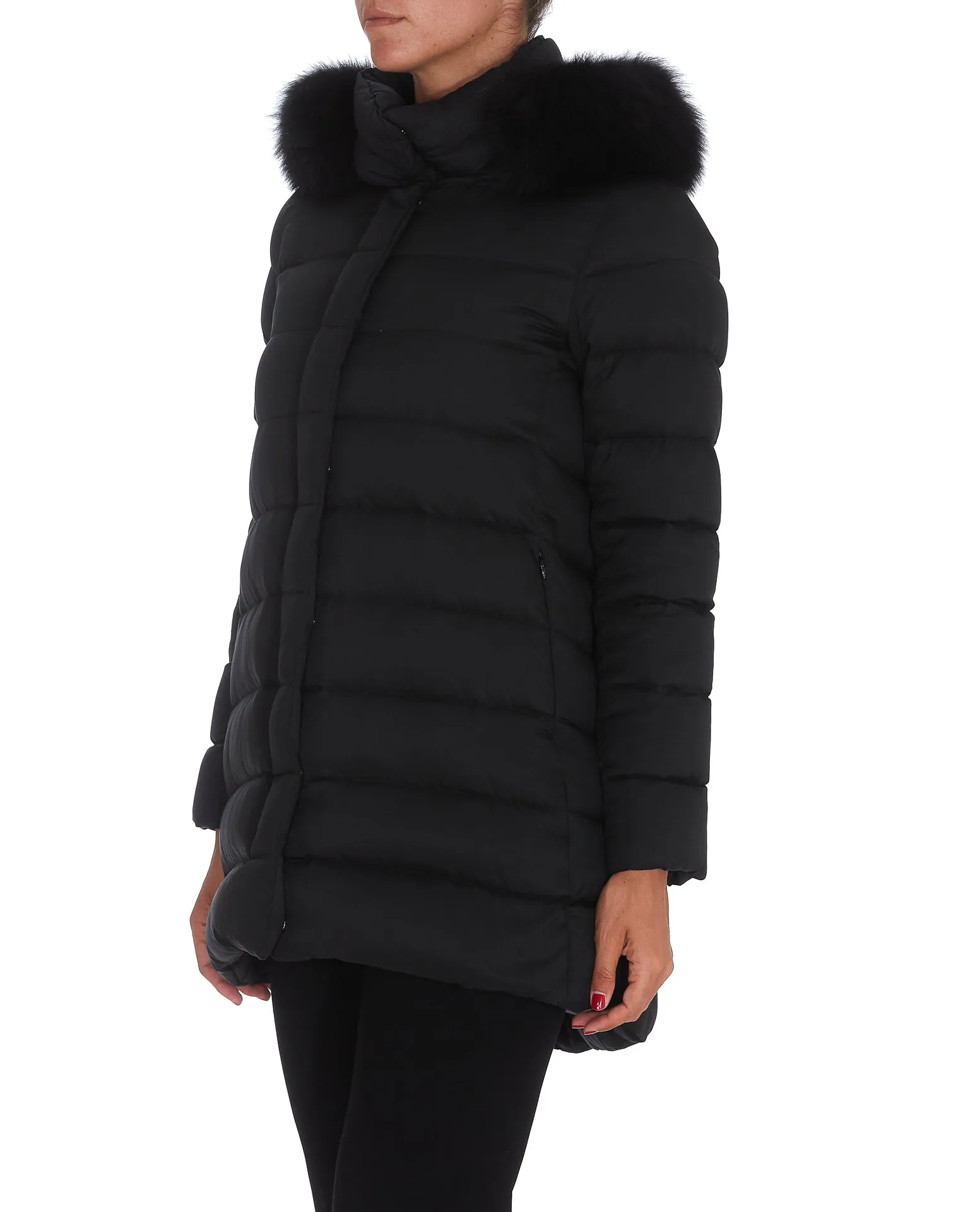 Herno Fur Trimmed Down Jacket