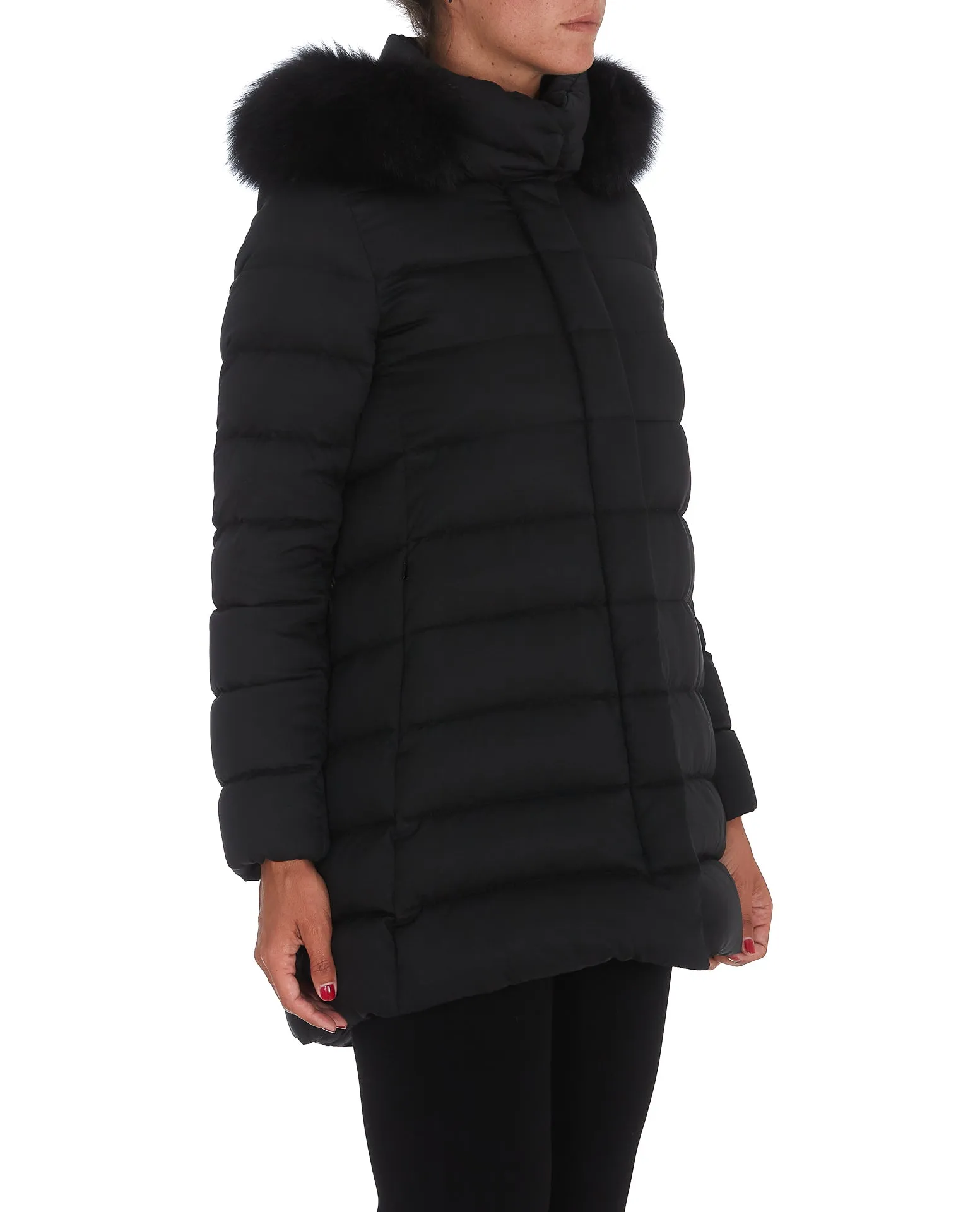 Herno Fur Trimmed Down Jacket