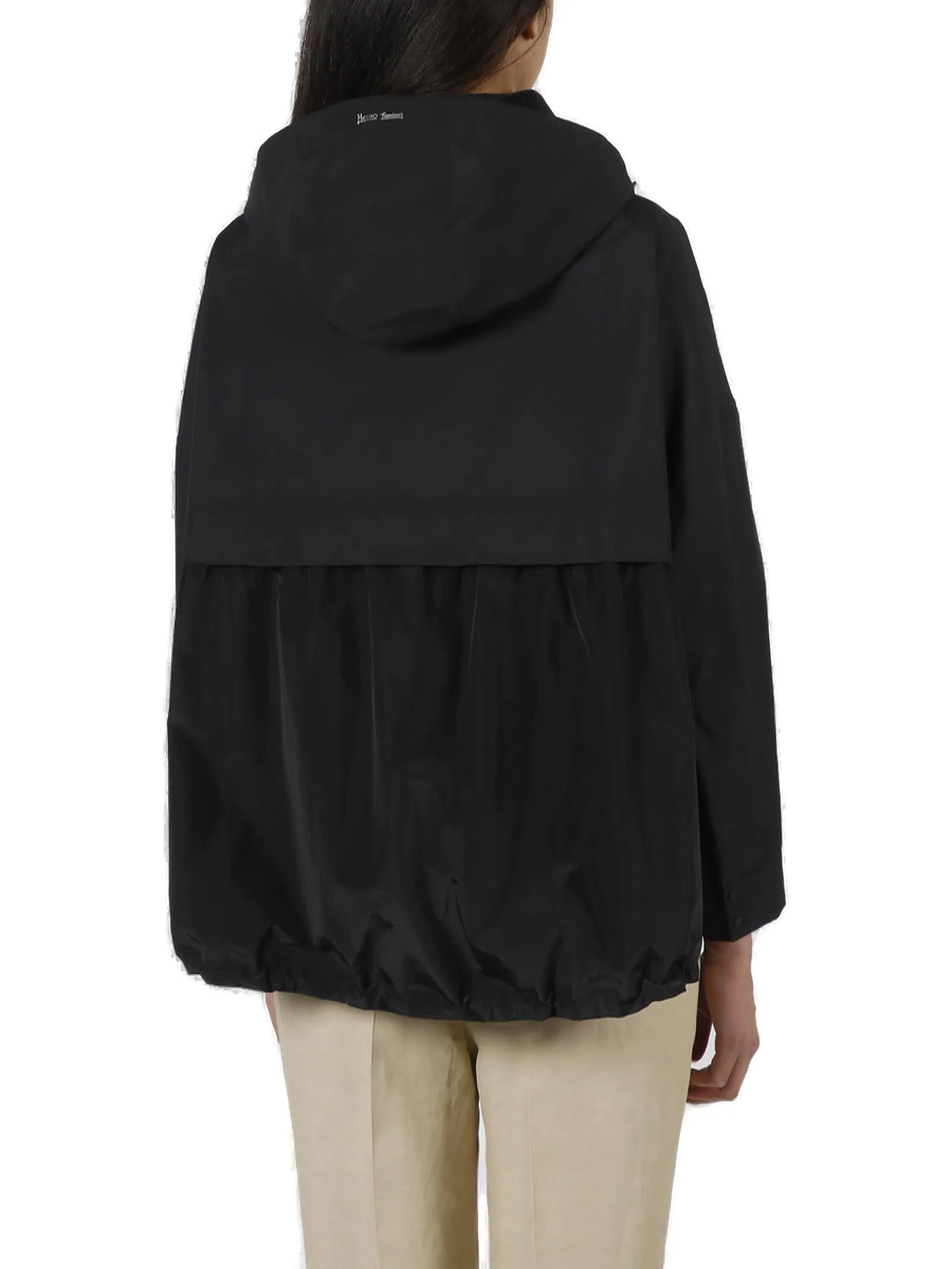 Herno Long-Sleeved Hooded Jacket