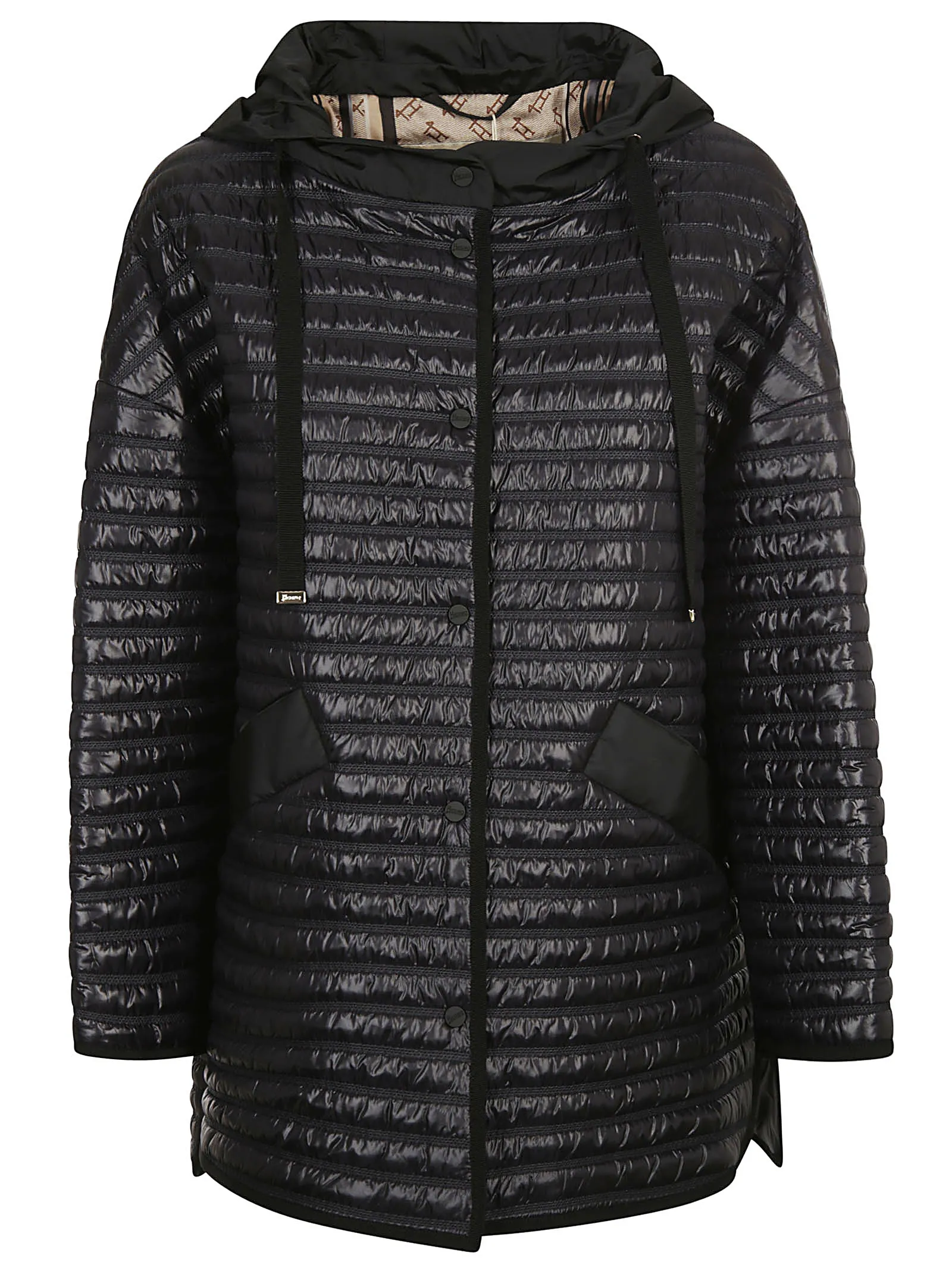 Herno Long-Sleeved Hooded Jacket