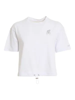 Hogan Drawstring Cropped T-Shirt