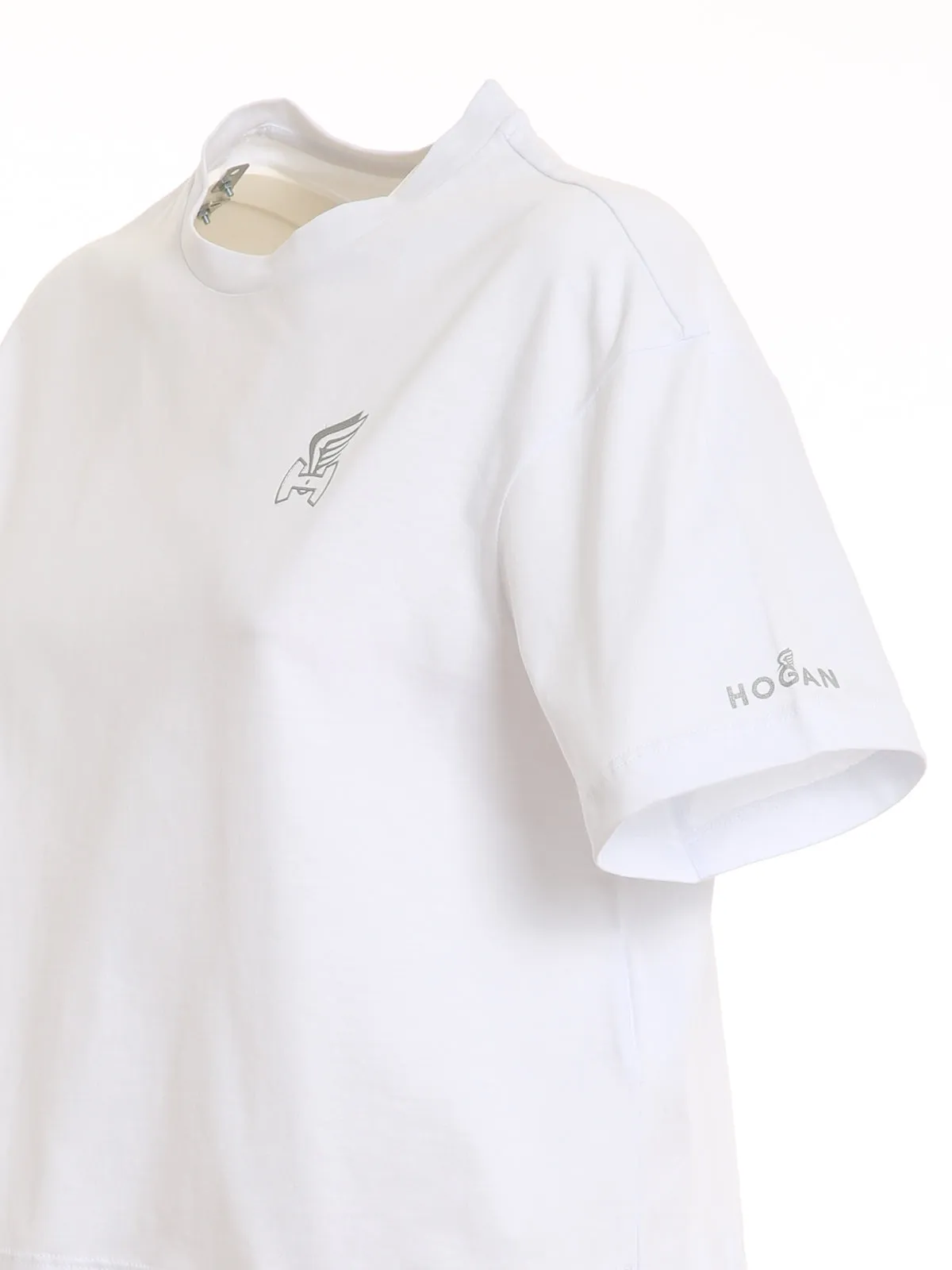 Hogan Drawstring Cropped T-Shirt