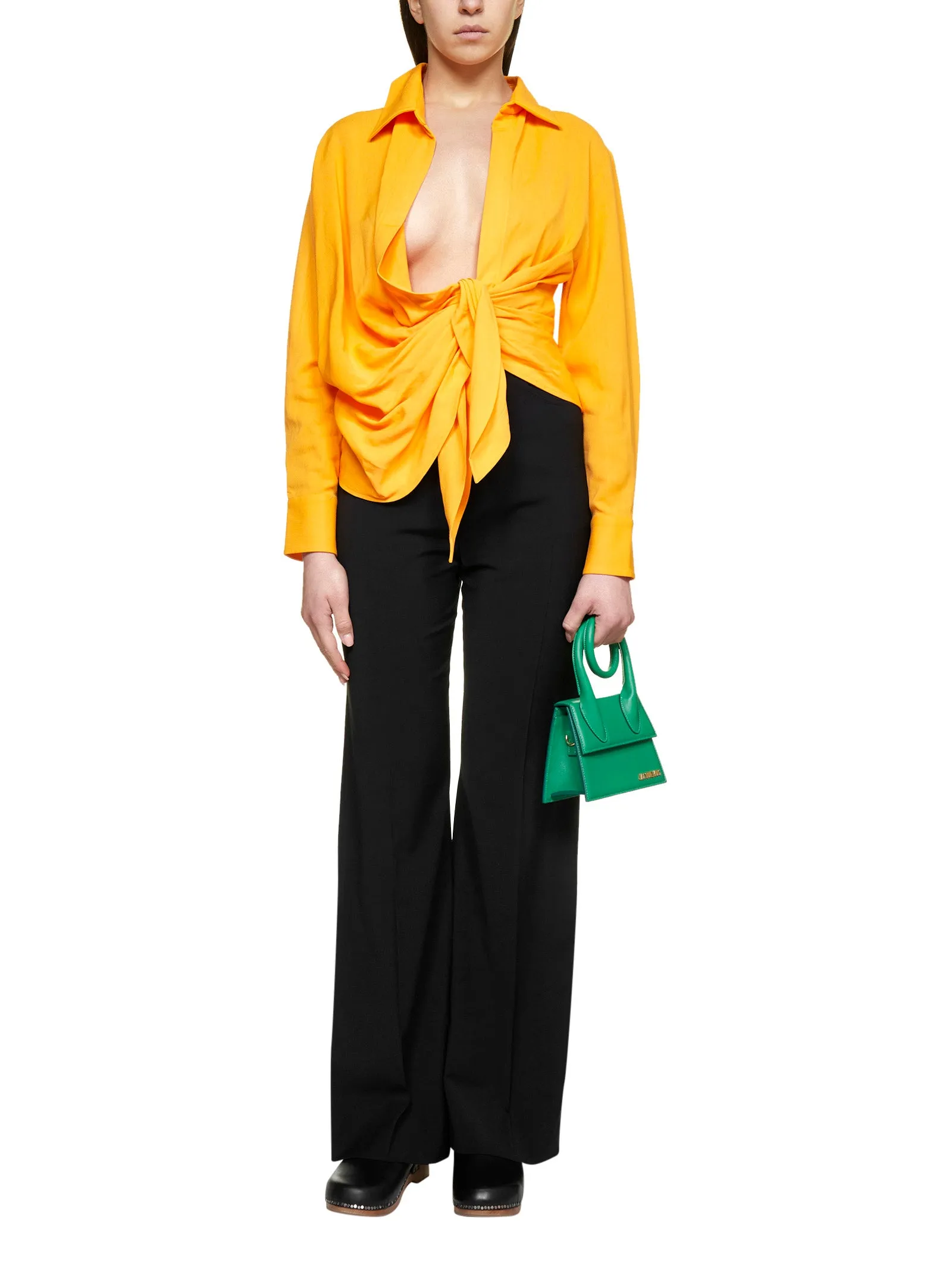 Jacquemus Bahia Tied-Sash Shirt