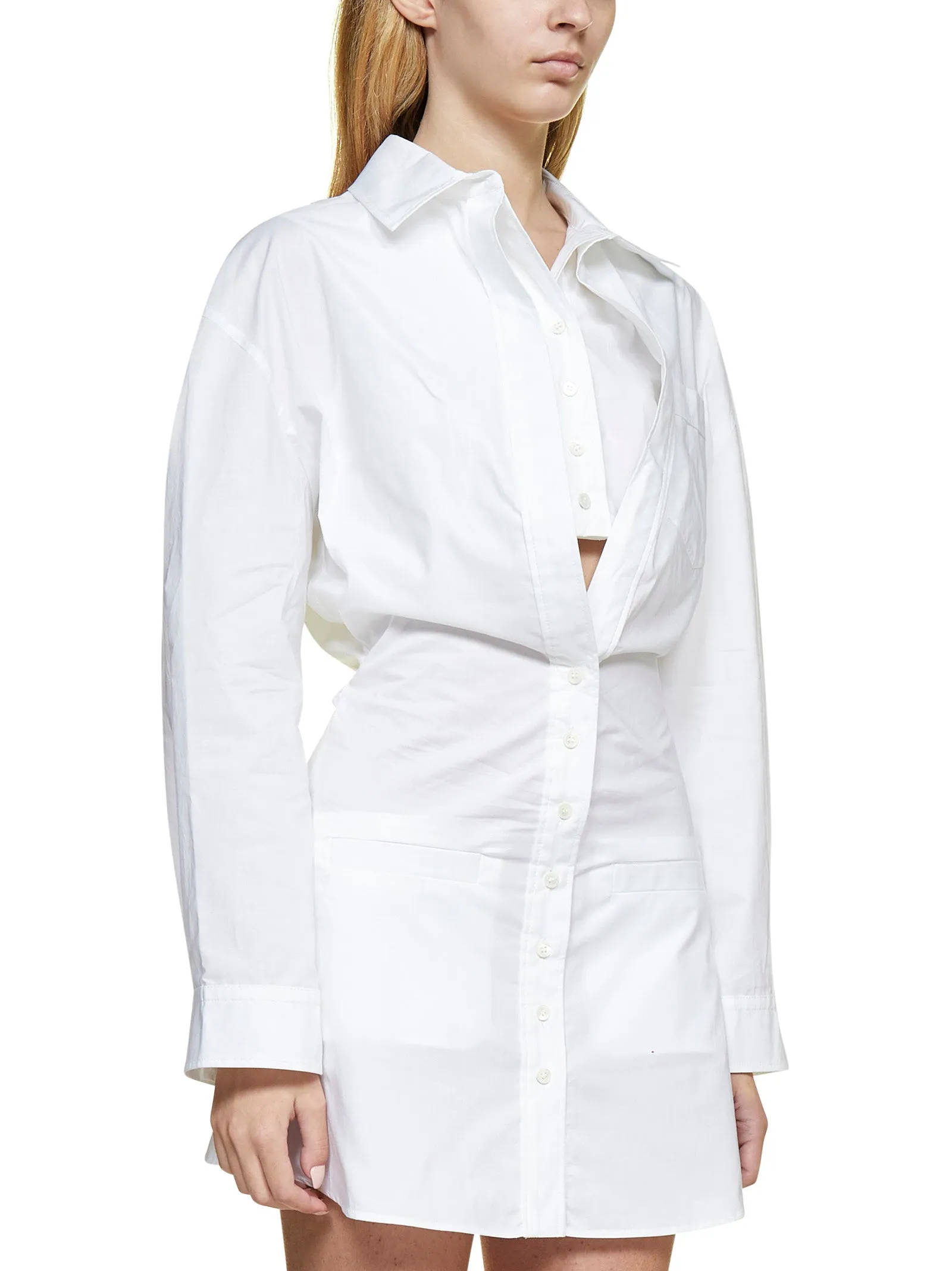 Jacquemus Baunhilha Layered Shirt Dress