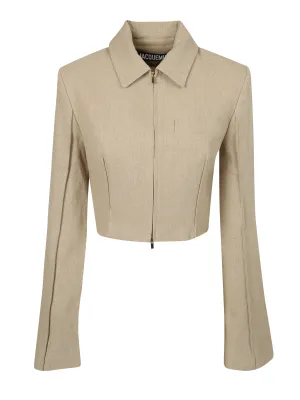 Jacquemus Long Sleeved Cropped Shirt