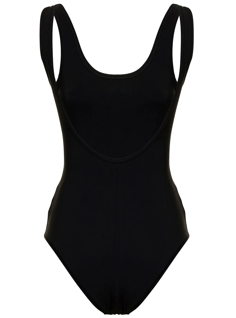 Jil Sander  Logo Printed U-Neck Swimsuit