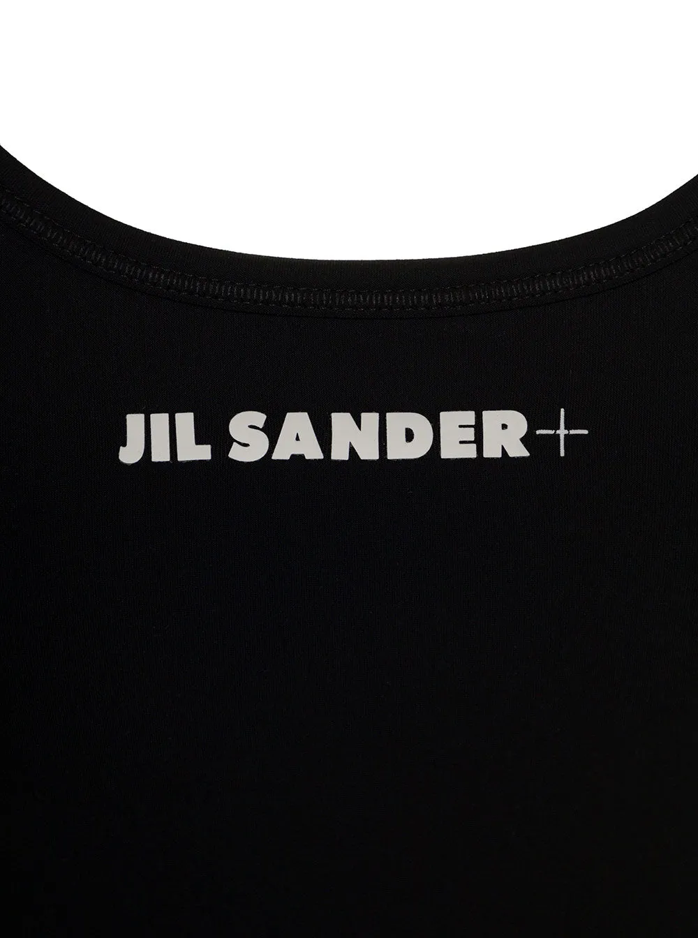Jil Sander  Logo Printed U-Neck Swimsuit