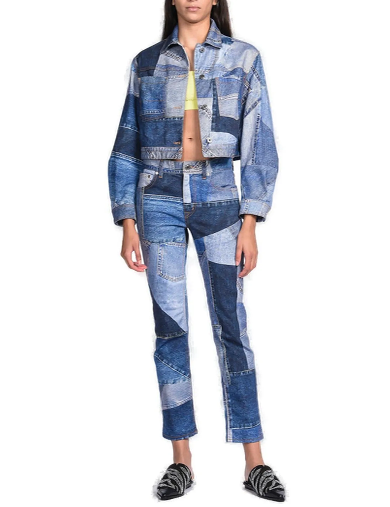 Just Cavalli Patchwork Denim Jacket