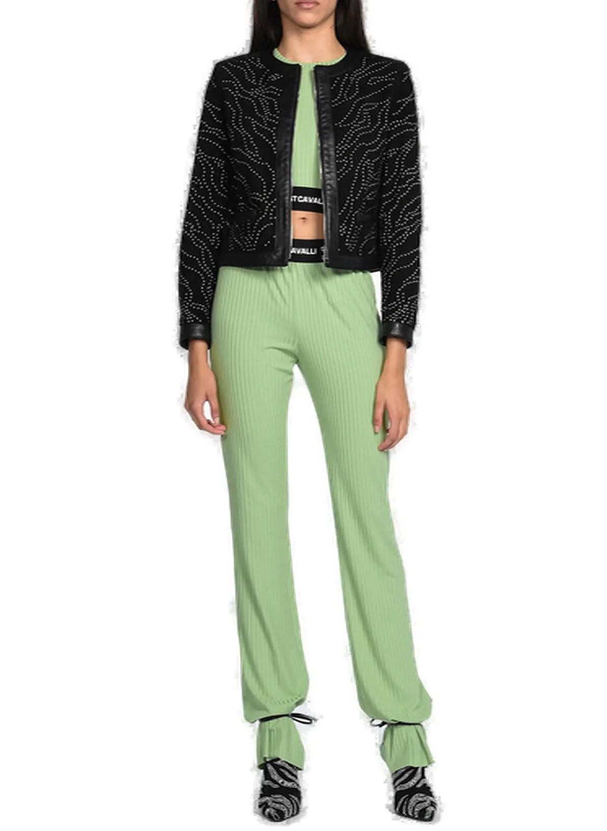 Just Cavalli Studs Embellished Jacket