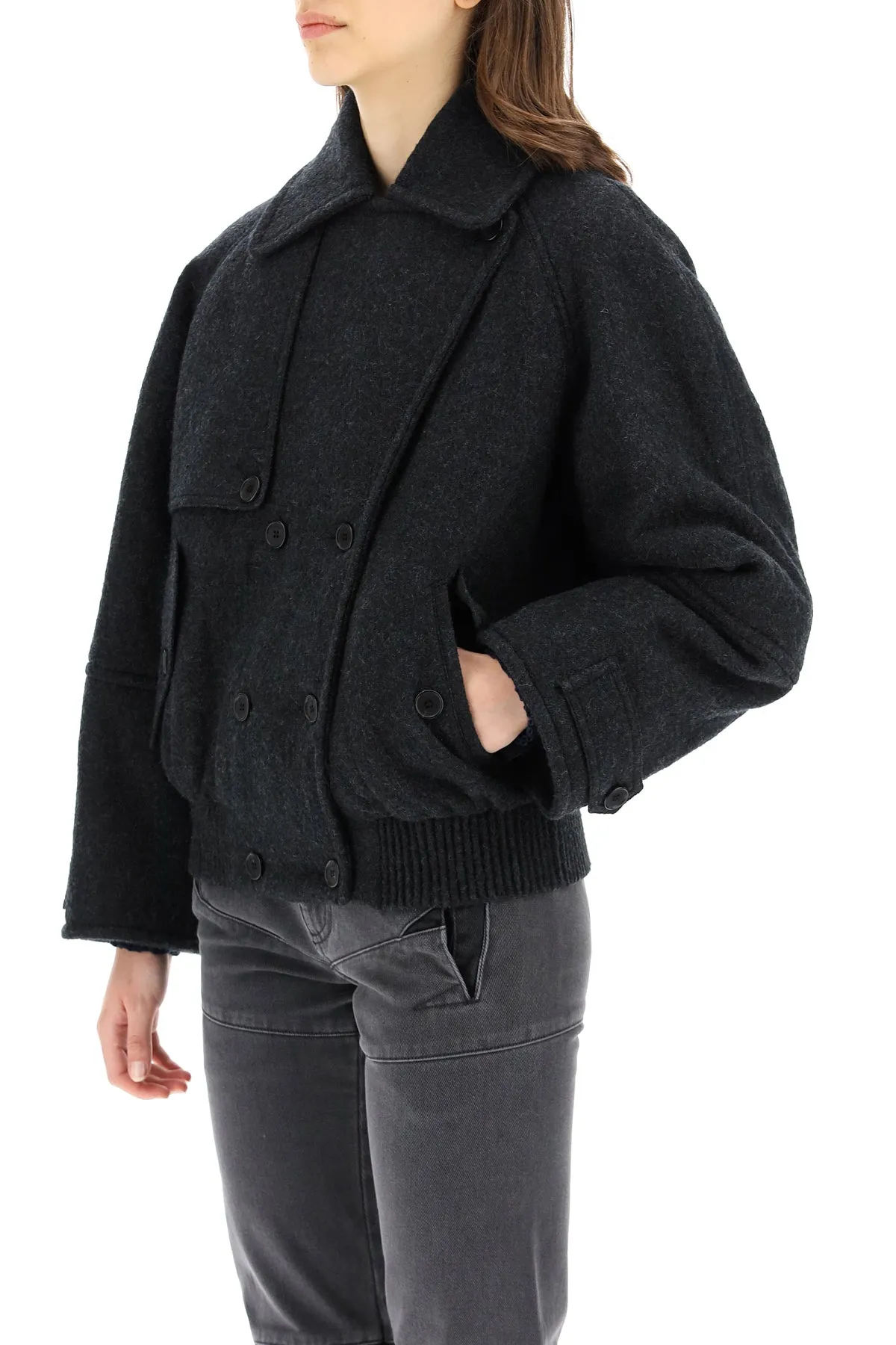 Kenzo Double-Breasted Bomber Jacket