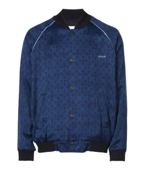 Koch Logo Embroidered Button-Up Jacket