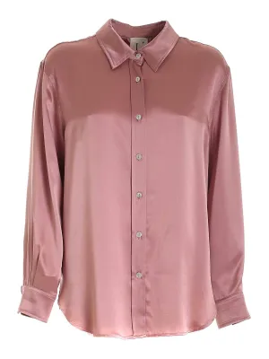 L'Autre Chose Buttoned Satin Shirt