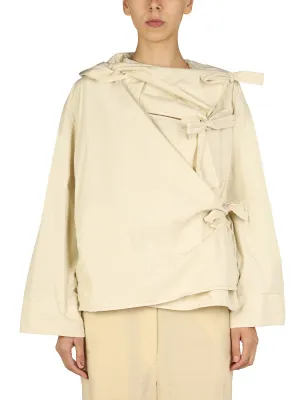 Lemaire Hooded Boxy Panelled Jacket