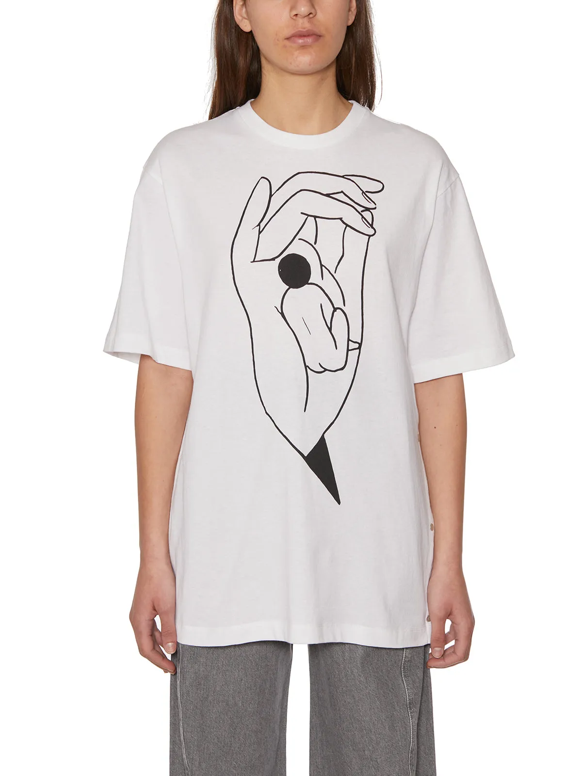 Lemaire Printed Crewneck T-Shirt