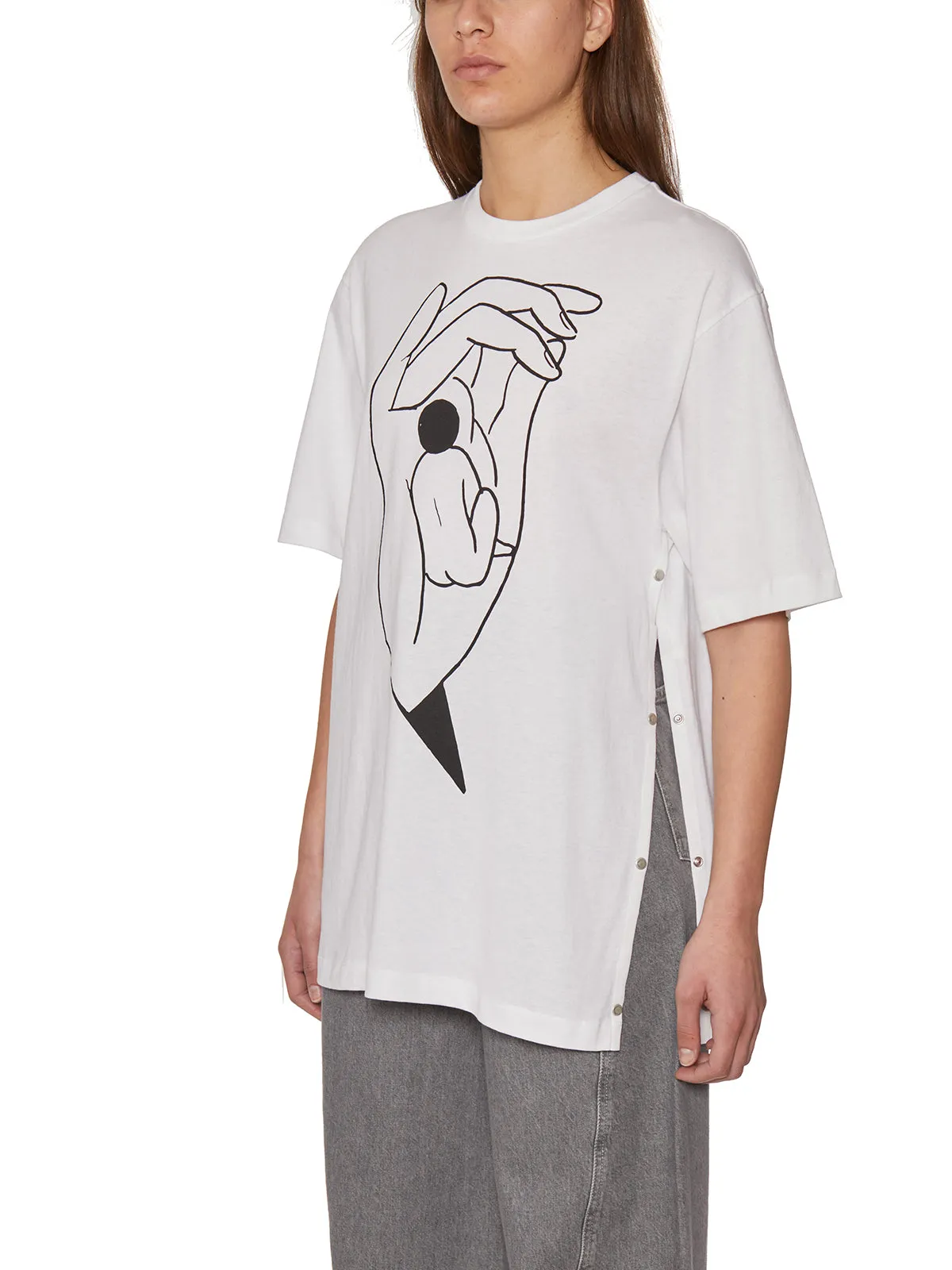 Lemaire Printed Crewneck T-Shirt