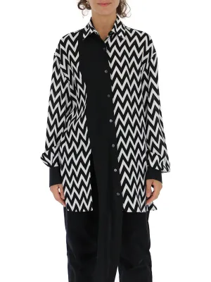 Loewe Herringbone Printed Oversized Shirt