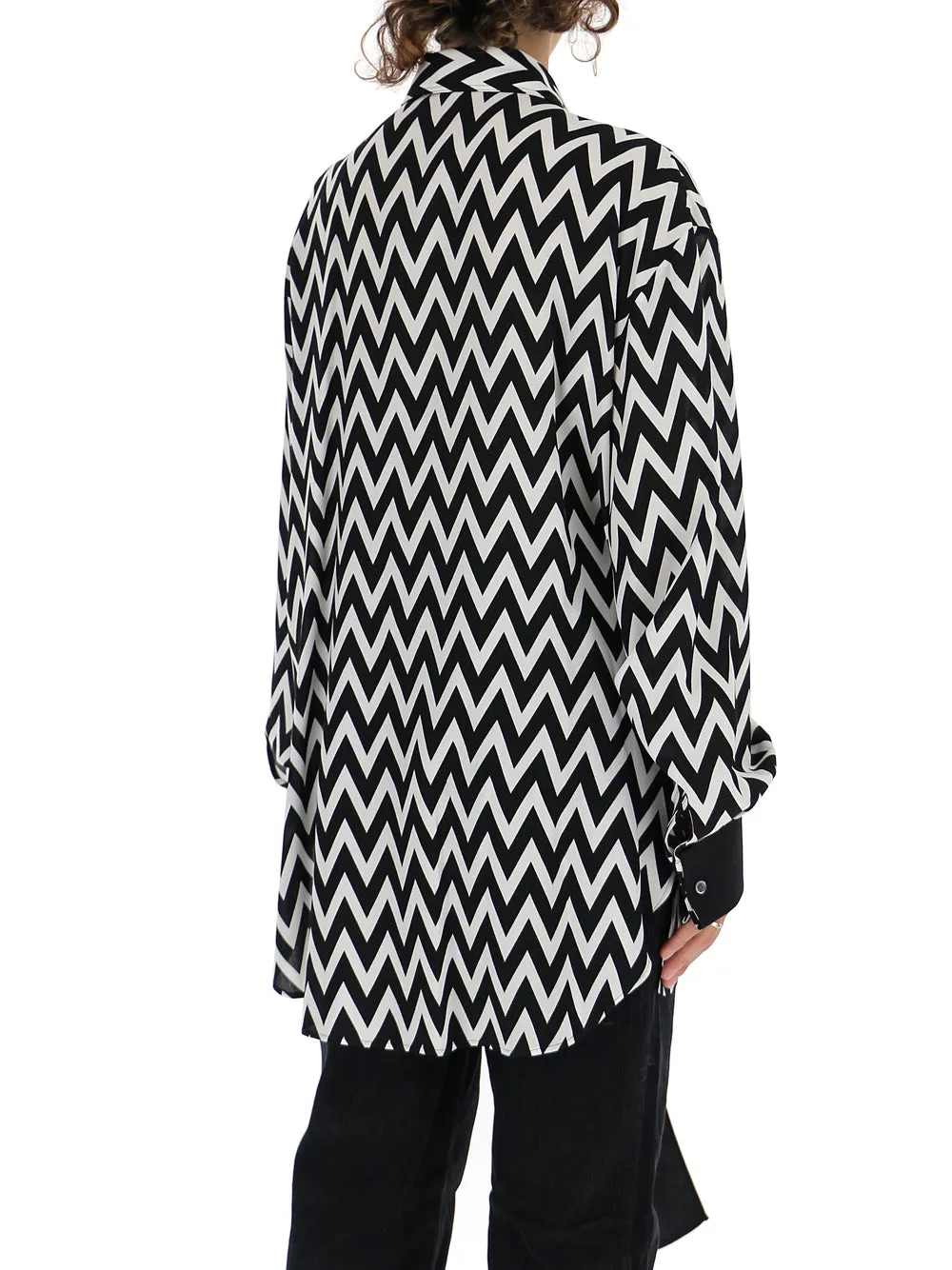 Loewe Herringbone Printed Oversized Shirt