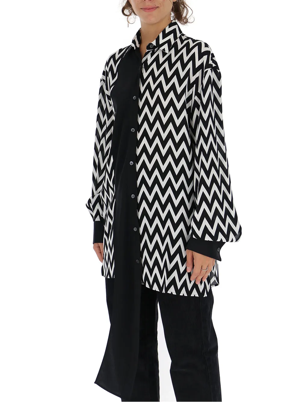 Loewe Herringbone Printed Oversized Shirt