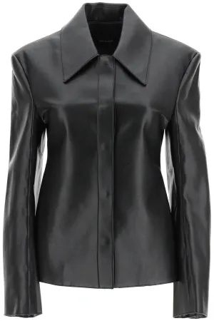 Low Classic Leather Shirt Jacket