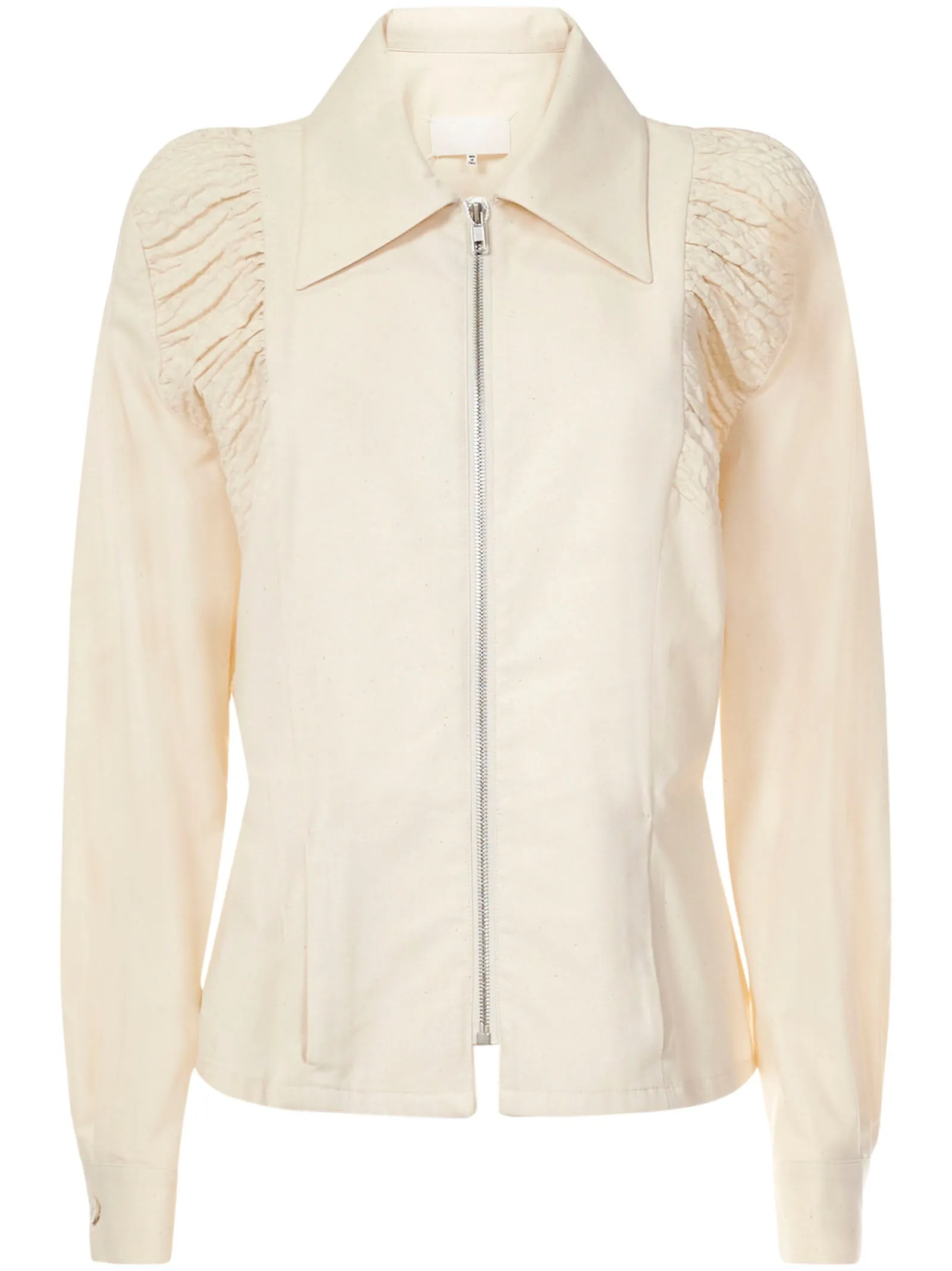 Maison Margiela Ruched Zipped Shirt