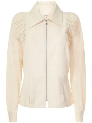 Maison Margiela Ruched Zipped Shirt