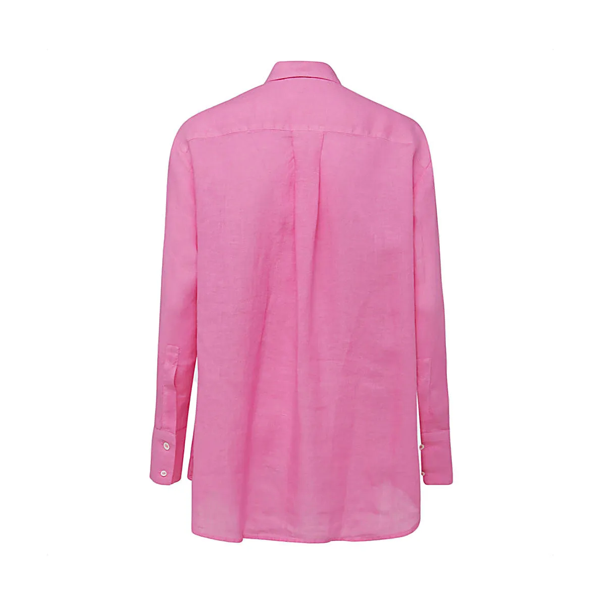 Malo Curved Hem Buttoned Shirt