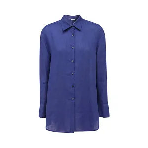 Malo Curved Hem Buttoned Shirt