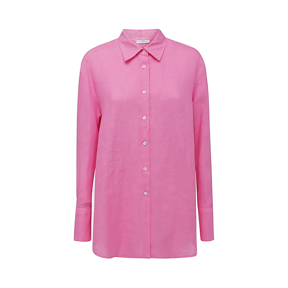 Malo Curved Hem Buttoned Shirt