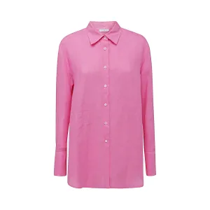 Malo Curved Hem Buttoned Shirt