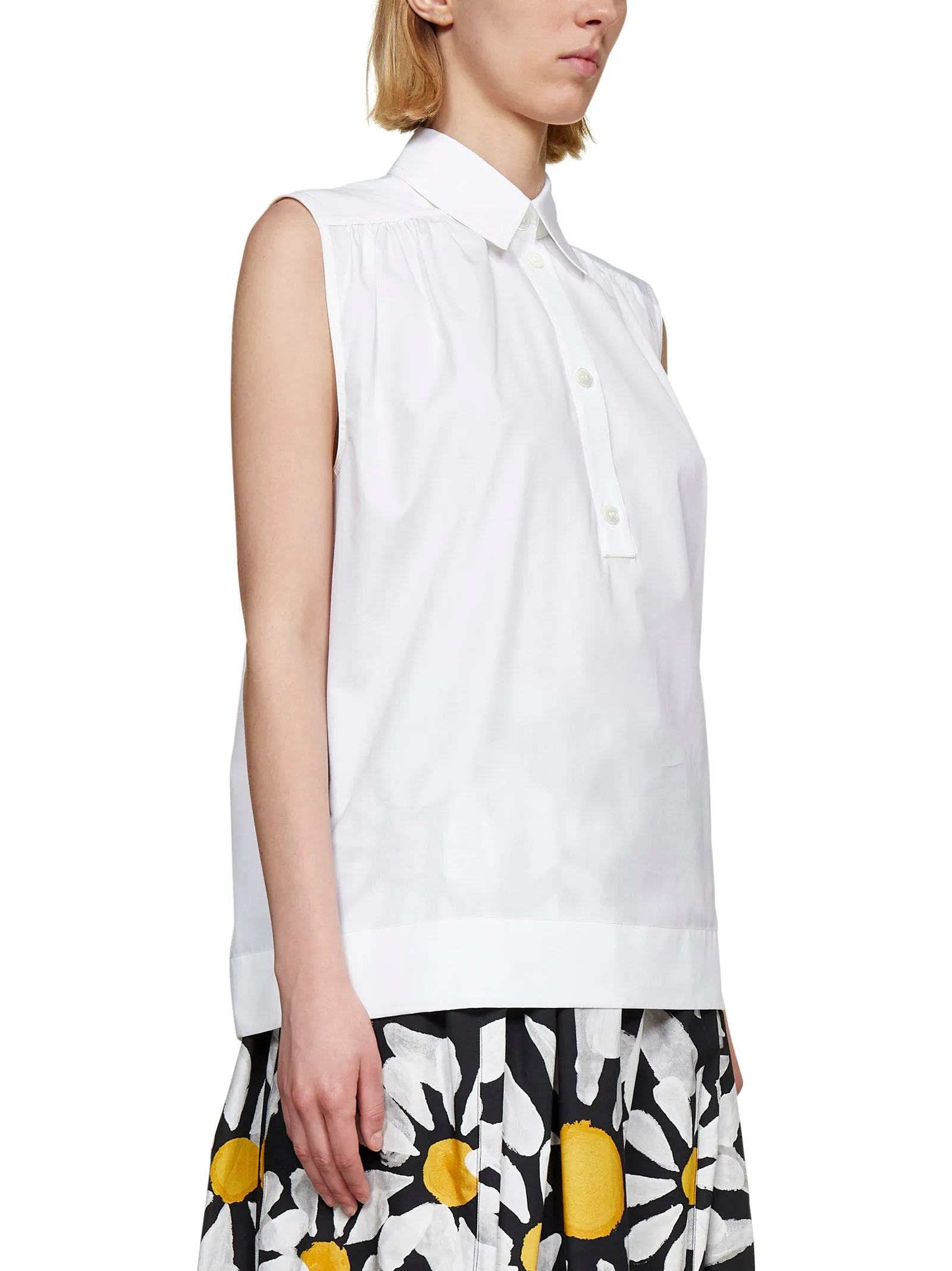 Marni Embroidered Sleeveless Shirt