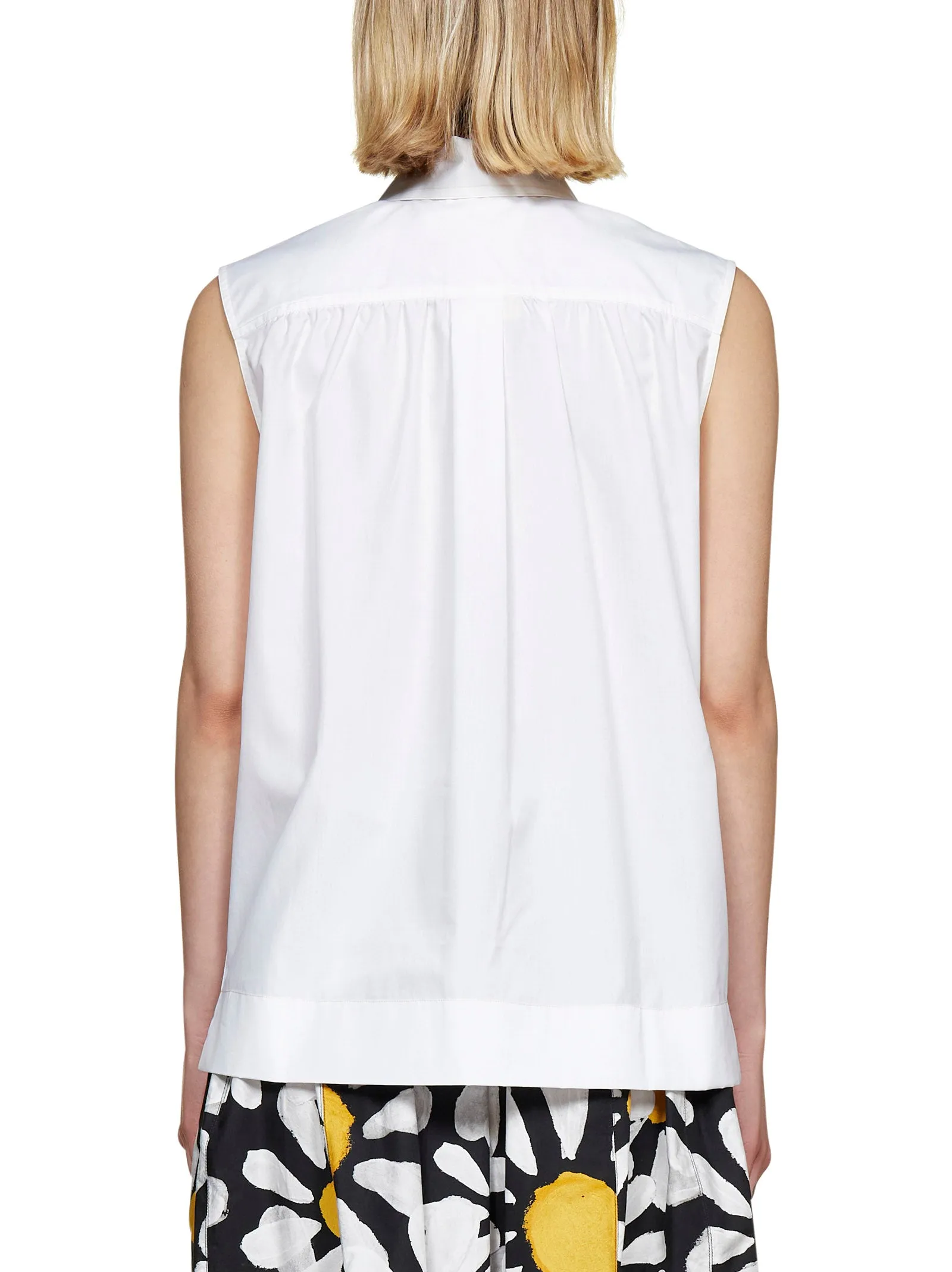 Marni Embroidered Sleeveless Shirt