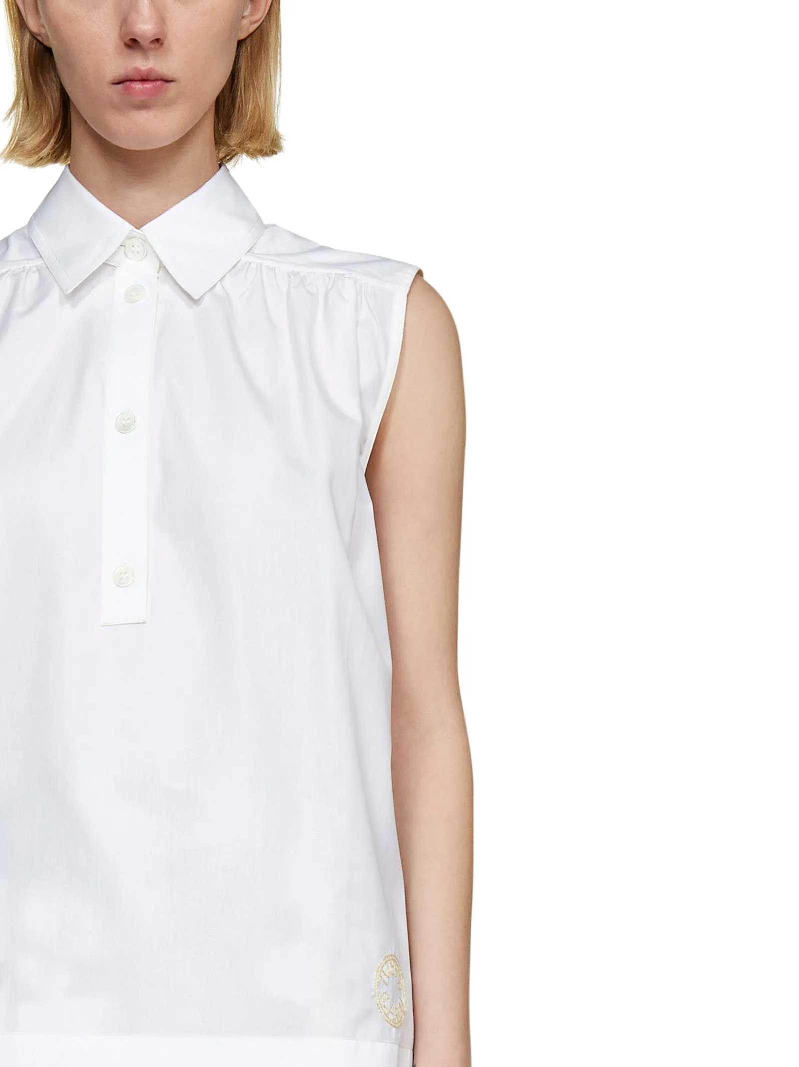 Marni Embroidered Sleeveless Shirt