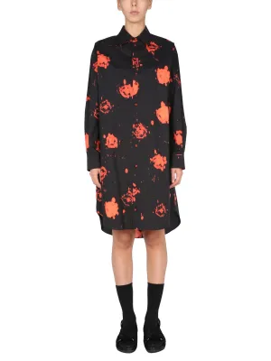 Marni Paint Printed Shirt Dress