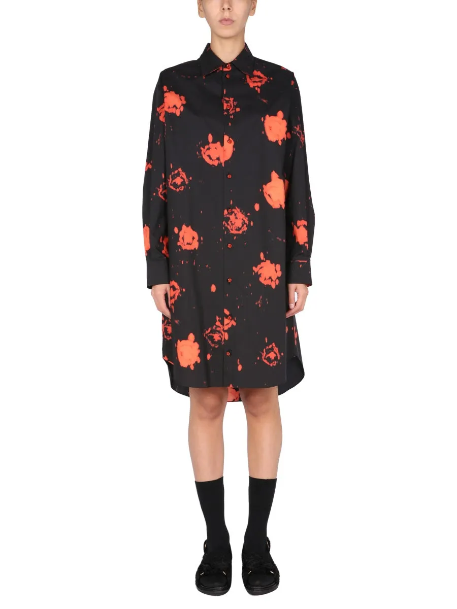 Marni Paint Printed Shirt Dress